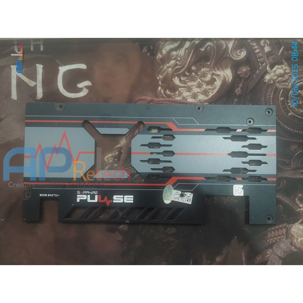 Ốp Lưng Card màn hình ( Backplace VGA) Sapphire Pulse AMD Radeon RX 5600XT 6GB