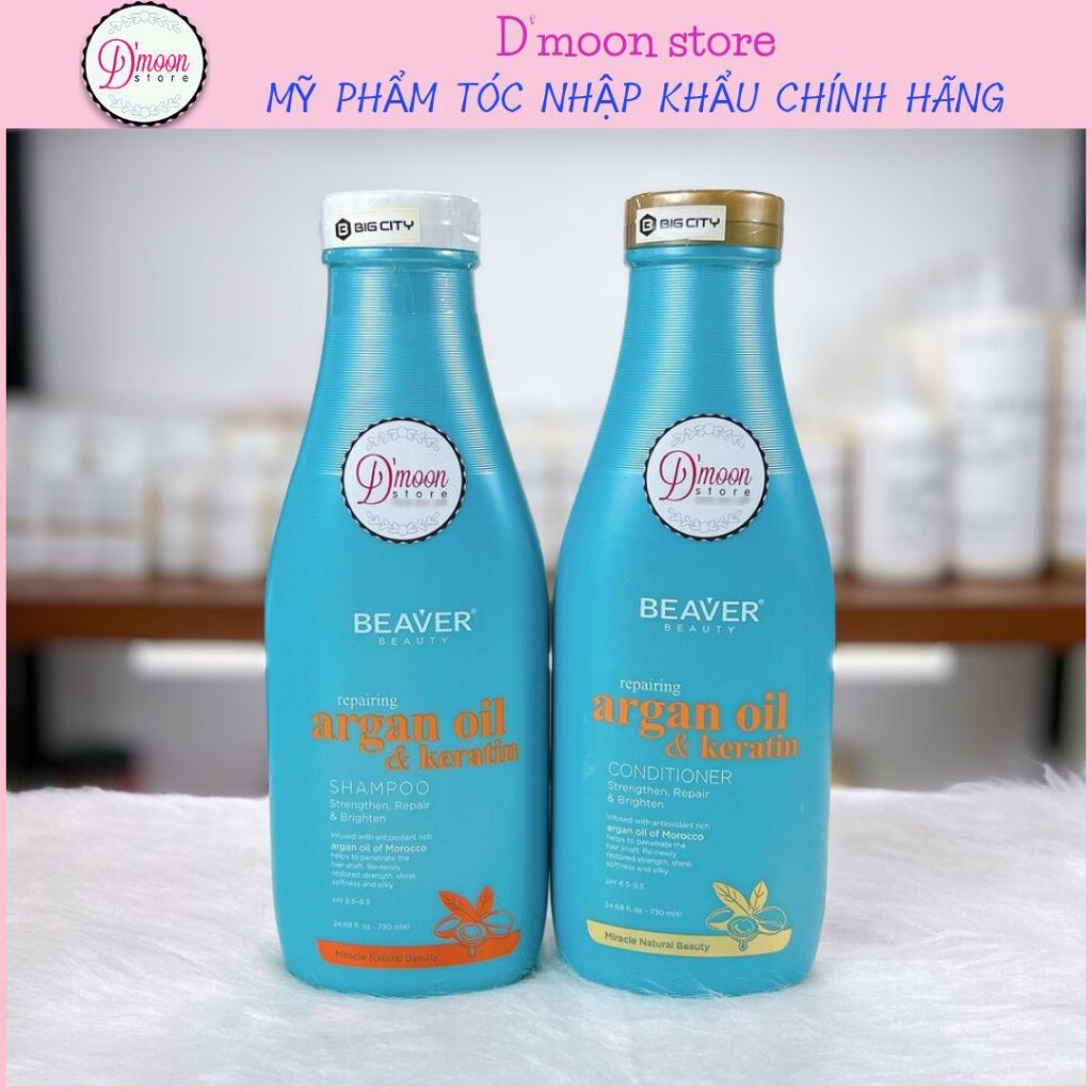 Dầu gội xả Beaver Argan Oil Of Morocco 730ml