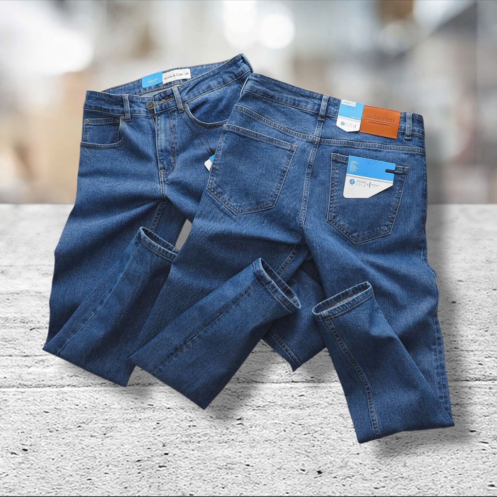 (HÌNH THẬT) Quần Jean Jacobs Cole nam cao cấp ống đứng hàng vnxk chất liệu denim co giãn thoải mái