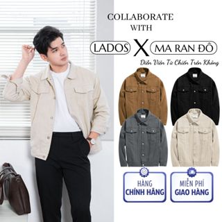  Áo khoác kaki nam LADOS-2113 cổ bẻ nút kim loại form regular fit kiểu basic trẻ trung 