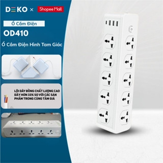 Ổ Cắm Điện USB Đa Năng Hình Tam Giác, 3 Cổng Cắm USB Công Suất 2500W Có Chốt An Toàn Tiện Dụng Dây Dài 2m