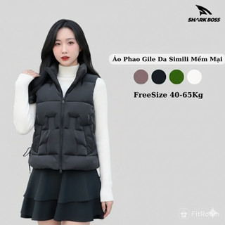  Áo Phao Gile Nữ  CHẤT ĐẸP  Dáng Ngắn Có Túi 2 Bên Áo Gile Phao Dập Freesize 40-65kg - GL002 