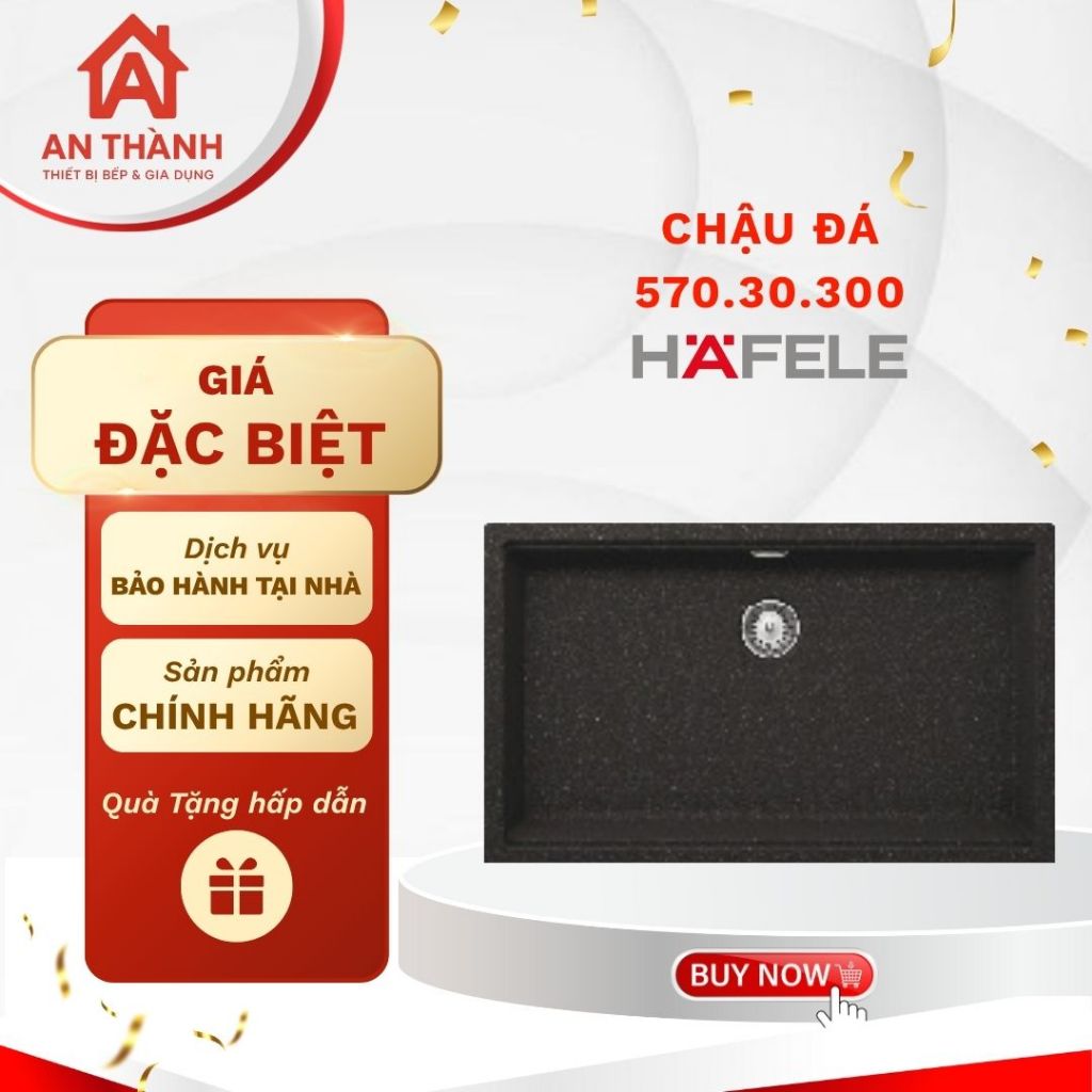 Chậu Rửa Đá HS20-GEN1S80 Hafele 570.30.300 - Sang Trọng, Chịu Lực Tốt