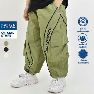  Quần Dài Cho Bé Trai 8-38kg  80-150cm  Quần Gió Túi Hộp BL HALO Dáng Rộng 3 Màu Vải Dù Phong Cách Hiphop Năng Động QDG23 