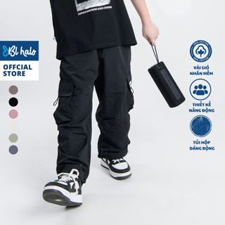  Quần Dài Bé Trai 8-38kg  80-150cm  Quần Gió Túi Hộp BL HALO Dáng Rộng 6 Màu Vải Dù Phong Cách Thời Trang Năng Động QDG20 
