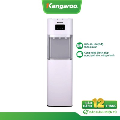 Cây nước nóng lạnh âm bình Kangaroo KGWD03B1D - Làm lạnh Block, hiển thị nhiệt độ nước, bình hút