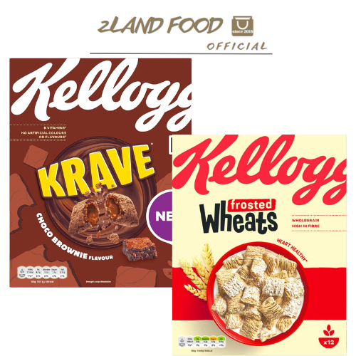 Ngũ cốc Kellogg's Krave 375g & Wheats 500g