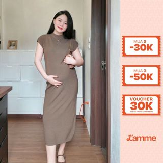  Váy len bầu đầm len tay hến co giãn 4 chiều màu sắc trung tính trẻ trung phù hợp mùa thu đông by LAMME 