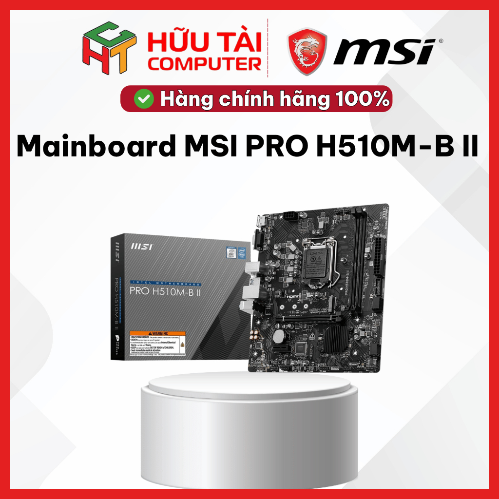 Mainboard MSI PRO H510M-B II (2 x DDR4/ 64GB/ LGA 1200/ Micro ATX)