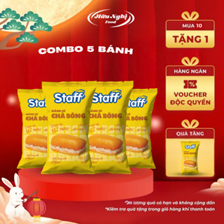  Combo 5 Staff Bánh Mì Chà Bông 60g Thơm Ngon Siêu Mềm Tiện Lợi Cho Bữa Sáng 