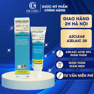  Kem mờ thâm Azclear 20% Azelaic acid giảm mụn mờ thâm 25g 