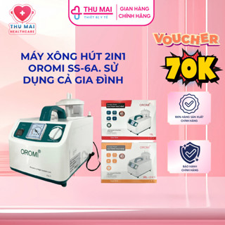 Máy xông hút 2 trong 1 OROMI SS-6A, Tích hợp 2 chức năng xông khí dung + hút dịch mũi họng - Bảo hành sản phẩm 3 năm