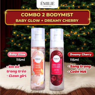   SỐC MUA 2 CHỈ 118k  Combo 2 Bodymist ÉMILIE 115ml - Xịt Thơm Toàn Thân-Body Mist Khử Mùi-Lưu Hương Nước Hoa Sang Trọng 