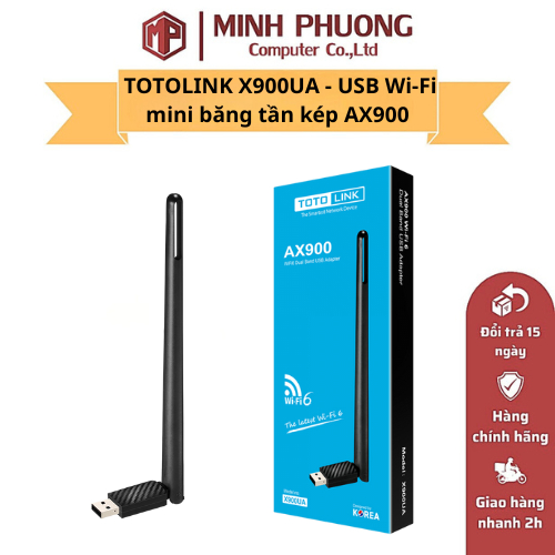 TOTOLINK X900UA - USB Wi-Fi Mini Băng Tần Kép AX900