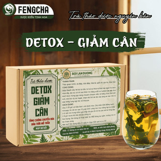  Trà detox giảm cân nguyên vị hỗ trợ detox toàn thân làm mềm và đào thải mỡ đẹp dáng đẹp da 30 gói 