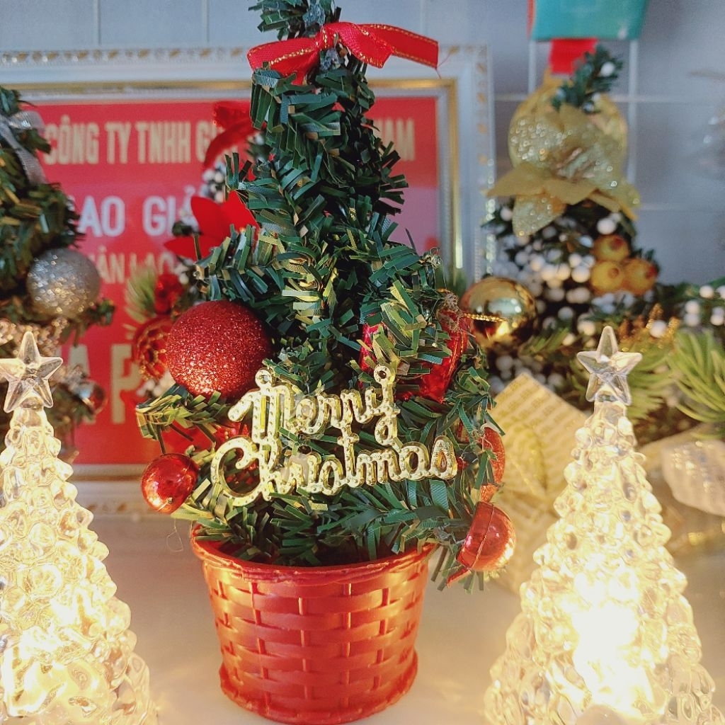 Trang trí noel, led noel, cây thông, cute