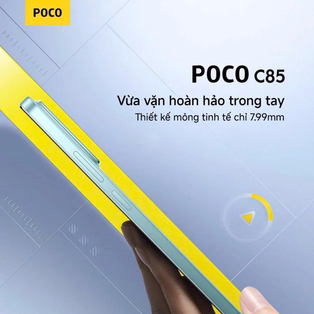 Điện thoại Xiaomi POCO C85 (6GB|128GB) | (8GB|256GB) | Pin khủng 6000mAh |  Sạc nhanh 33W- Hàng chính hãng - BH 12 tháng | BigBuy360 - bigbuy360.vn