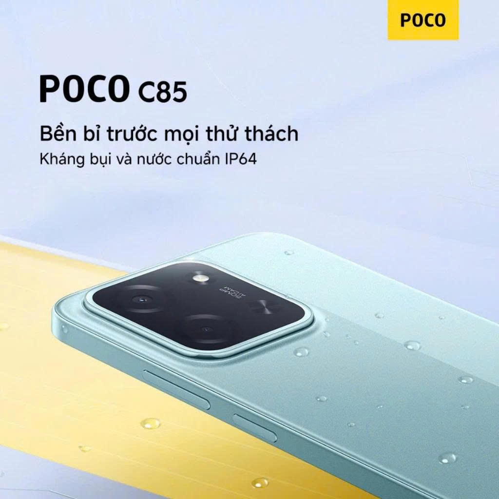 Điện thoại Xiaomi POCO C85 (6GB|128GB) | (8GB|256GB) | Pin khủng 6000mAh |  Sạc nhanh 33W- Hàng chính hãng - BH 12 tháng | BigBuy360 - bigbuy360.vn