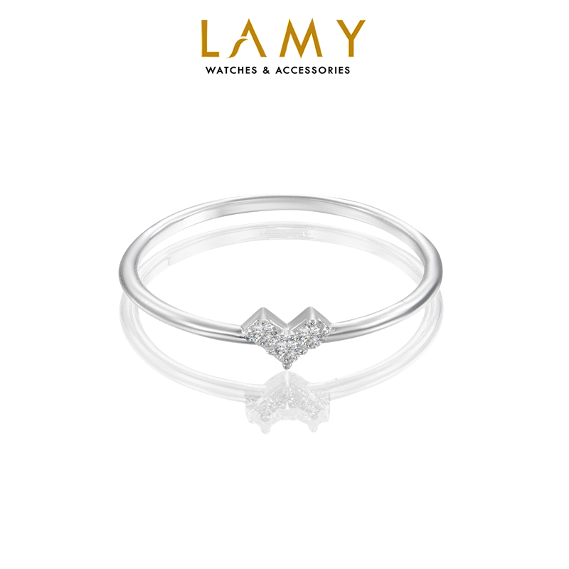 Nhẫn bạc nữ LAMY Heart Fragile Ring Silver 8176 - Nhẫn bạc ta cao cấp