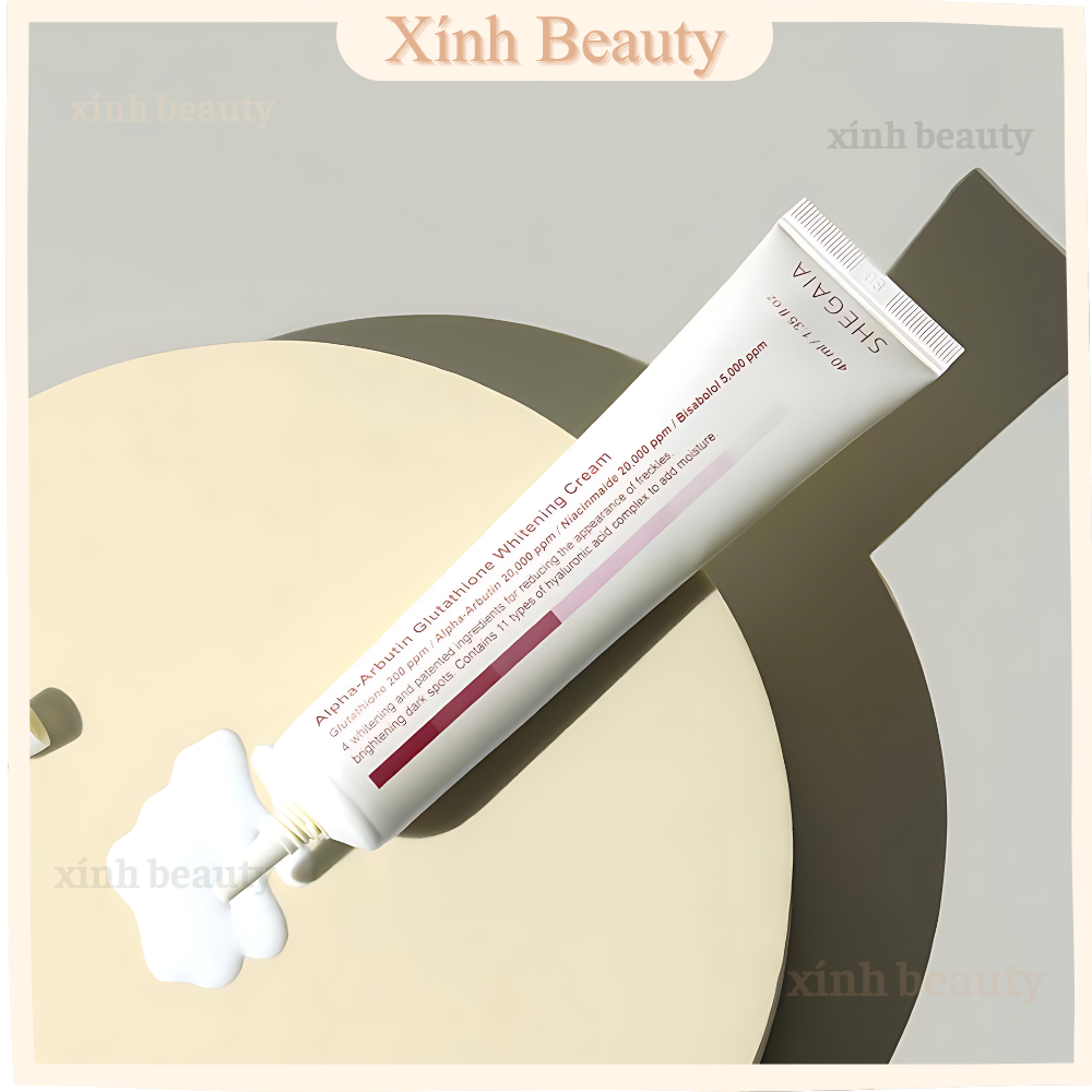 Kem dưỡng trắng da Alpha-Arbutin Glutathione Shegaia 40ml