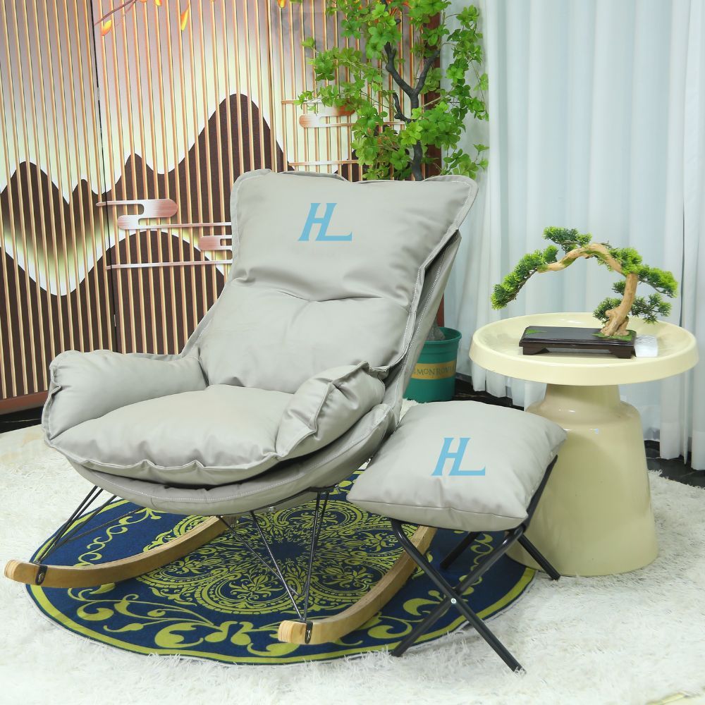 Ghế Lười Bập Bênh Tôm BB1 HOLI Thư Giãn Đọc Sách Tặng Kèm Ghế Đôn  Bảo Hành 3 Năm