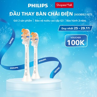  Đầu Bàn Chải Điện Philips Sonicare A3 Premium All-in-One HX9092 67 Bảo Vệ Nứu Màu Trắng 