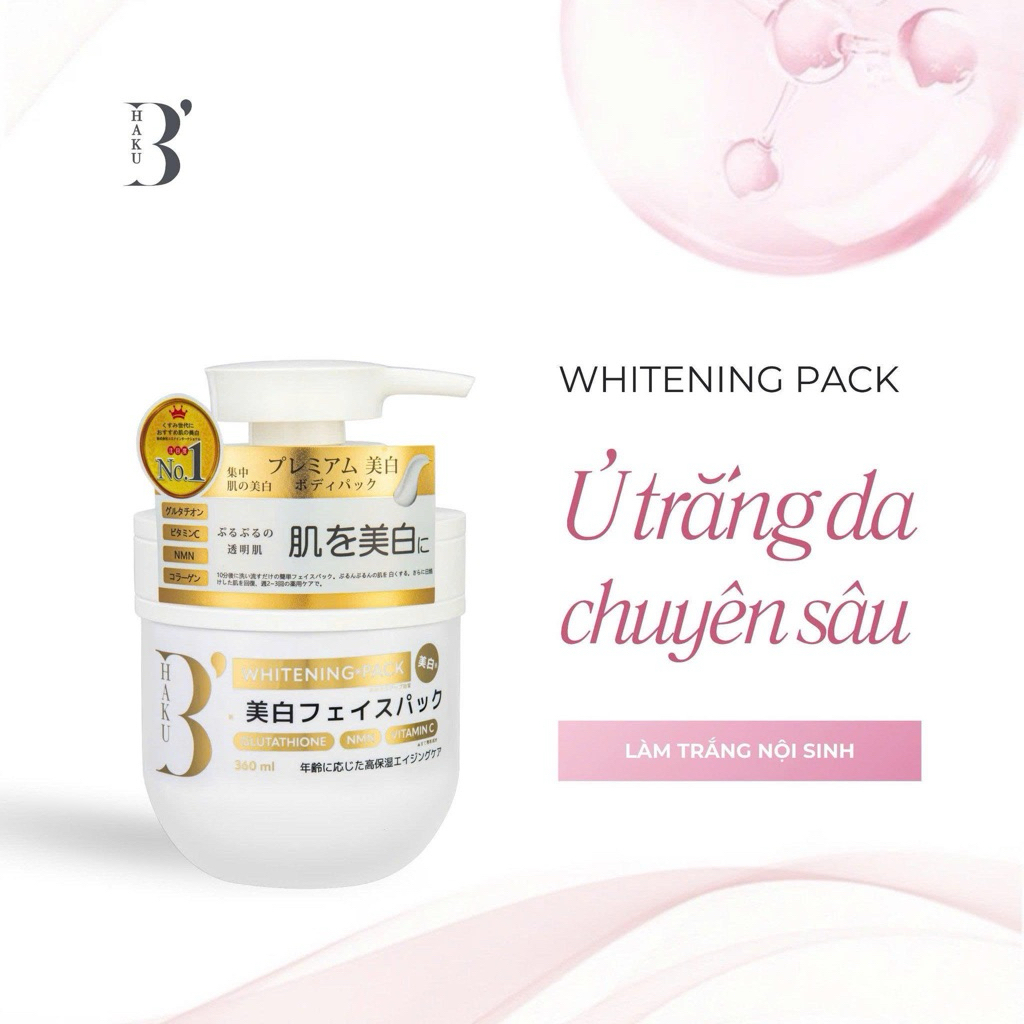 Ủ trắng B’HAKU WHITENING PACK
