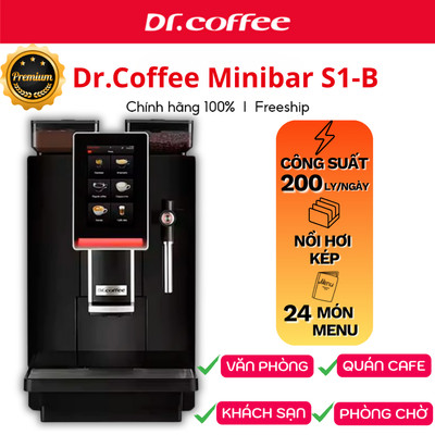 Máy pha cà phê Dr.Coffee Minibar S1-B – Nồi hơi kép – Pha 24 món cho quán  – khách sạn – homestay & văn phòng