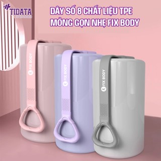 Dây kháng lực số 8 FixBody chất liệu TPE cao cấp, dây kéo số 8 độ dày 3mm hỗ trợ tập vai, lưng tại nhà - DKST04L