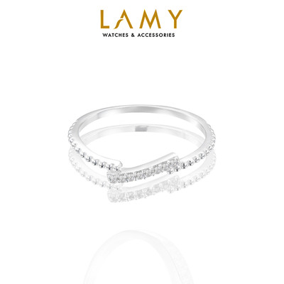 Nhẫn bạc nữ LAMY Curved Contour Ring Silver 8330 - Nhẫn bạc ta cao cấp