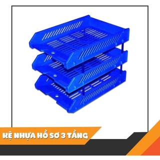 Khay kệ 3 tầng nhựa xukiva 182.3 đựng hồ sơ văn phòng tiện lợi