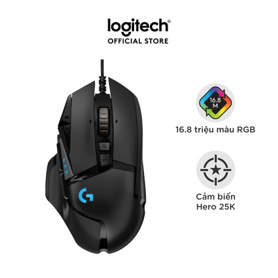 [Livestream] Chuột gaming có dây Logitech G502 Hero - Cảm biến Hero 25k, RGB, 11 nút lập trình