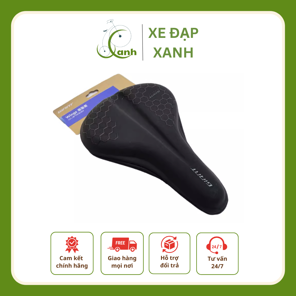 Giant Bọc yên xe đạp Giant – Wings Gel chất liệu gel bảo vệ yên xe đạp mang lại cảm giác thoải mái