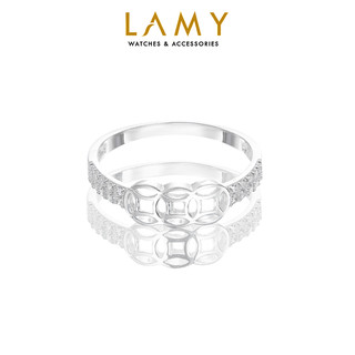 Nhẫn bạc LAMY Kim tiền Three-Coins Ring Silver 8229 - Nhẫn bạc ta cao cấp