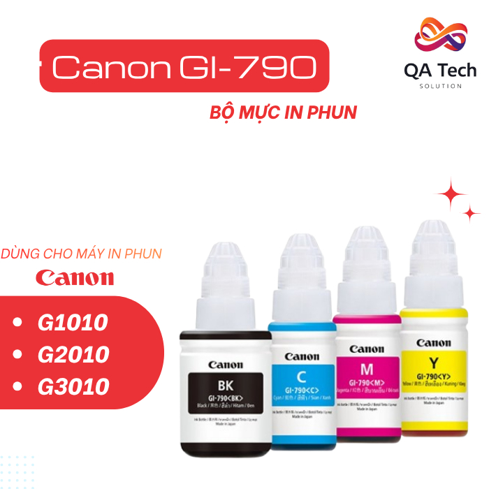 Mực máy in Canon G1010/2010/3010 - Canon GI-790BK