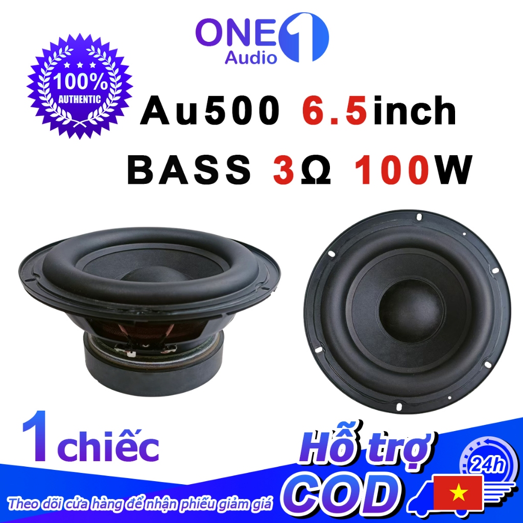 Củ Loa Sub Au500 6.5inch 3ohm 100W  Âm Bass Cực Trầm & Chắc