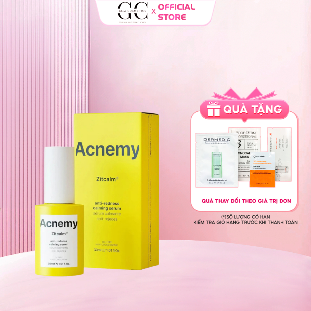 [CÔNG TY] ACNEMY ZITCALM Anti-Redness Calming Serum – Làm Dịu & Giảm Đỏ Da Hiệu Quả - 30ml