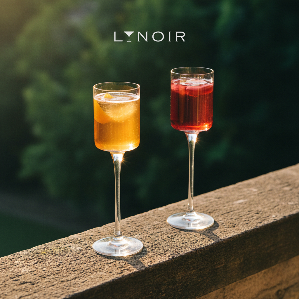 Ly thủy tinh Cocktail - Long Stem Cylinder - chân cao dáng trụ dung tích 130ml [LYNOIR-LY117]