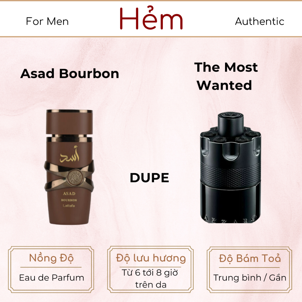 10ML | Lattafa Asad Bourbon EDP | Nước Hoa Nam | Hẻm Perfume