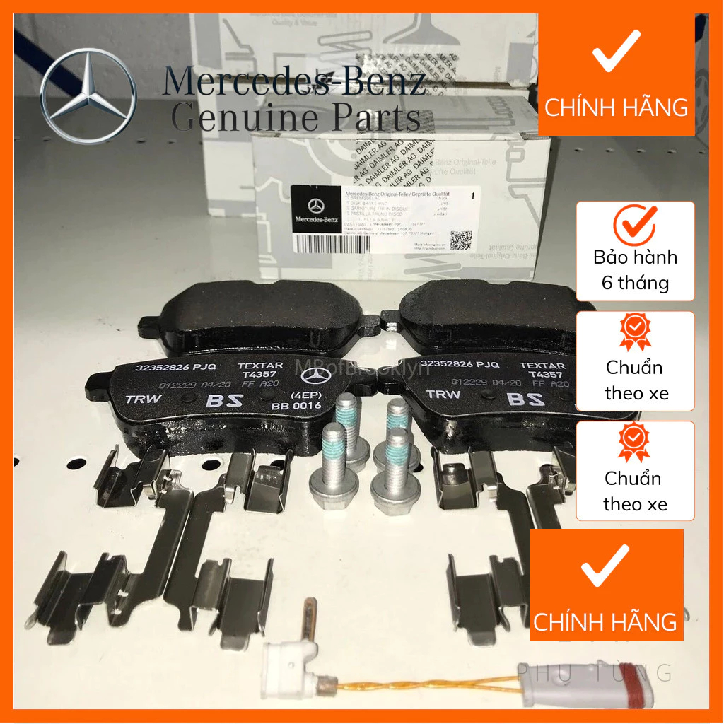 [CHÍNH HÃNG] Bộ má phanh ( bố thắng ) sau Mercedes Benz S550 S560 S450 (W222) 2014-2020