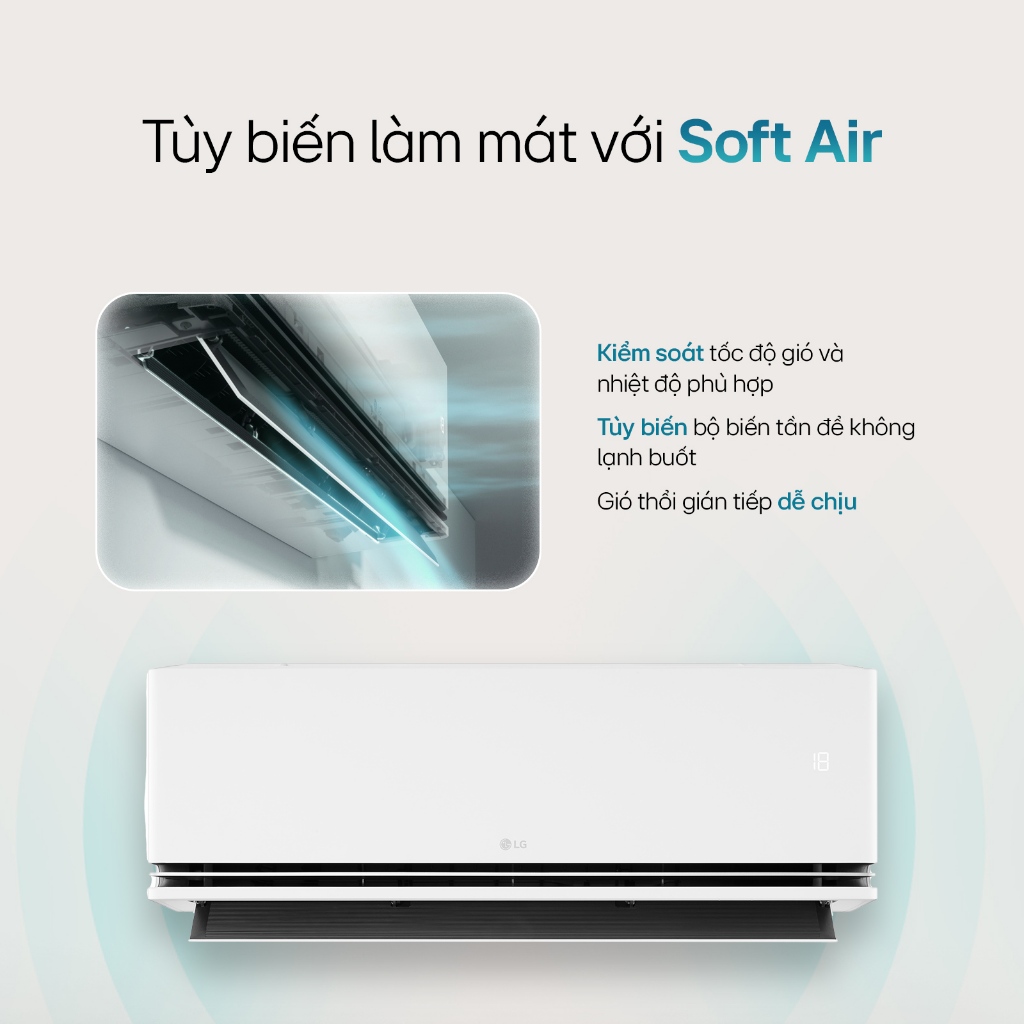 [Chỉ giao miền Nam/Bắc] IDH09M1 - Điều hòa LG DUALCOOL™Inverter AI Air 2 chiều 9.000 BTU (1HP) IDH09M1 | BigBuy360 - bigbuy360.vn