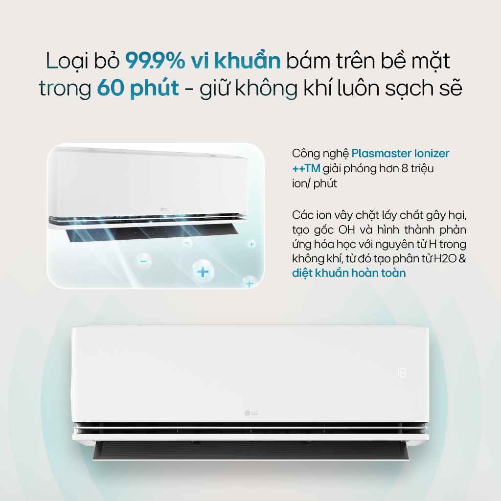 [Chỉ giao miền Nam/Bắc] IDH09M1 - Điều hòa LG DUALCOOL™Inverter AI Air 2 chiều 9.000 BTU (1HP) IDH09M1 | BigBuy360 - bigbuy360.vn