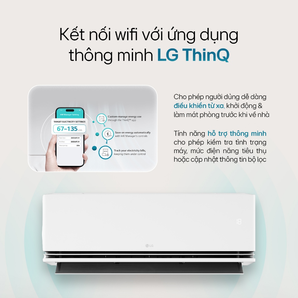 [Chỉ giao miền Nam/Bắc] IDH09M1 - Điều hòa LG DUALCOOL™Inverter AI Air 2 chiều 9.000 BTU (1HP) IDH09M1 | BigBuy360 - bigbuy360.vn