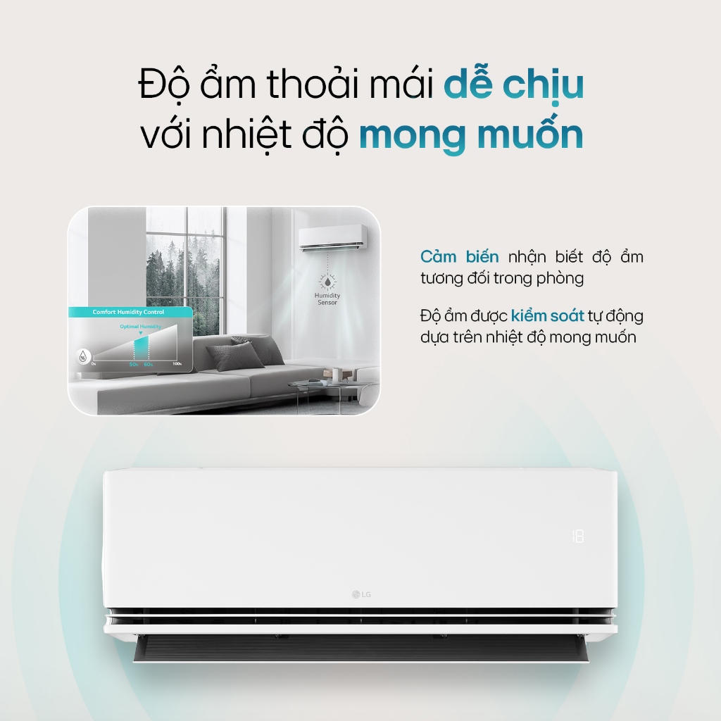 [Chỉ giao miền Nam/Bắc] IDH09M1 - Điều hòa LG DUALCOOL™Inverter AI Air 2 chiều 9.000 BTU (1HP) IDH09M1 | BigBuy360 - bigbuy360.vn