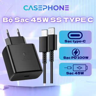  Sạc ss 45W Cho Note 10 Plus Note 20 S21 S22 S22 Plus S22 Ultra Type C to Type C 5A  Bảo Hành Lỗi 1 Đổi 1 -carephones 