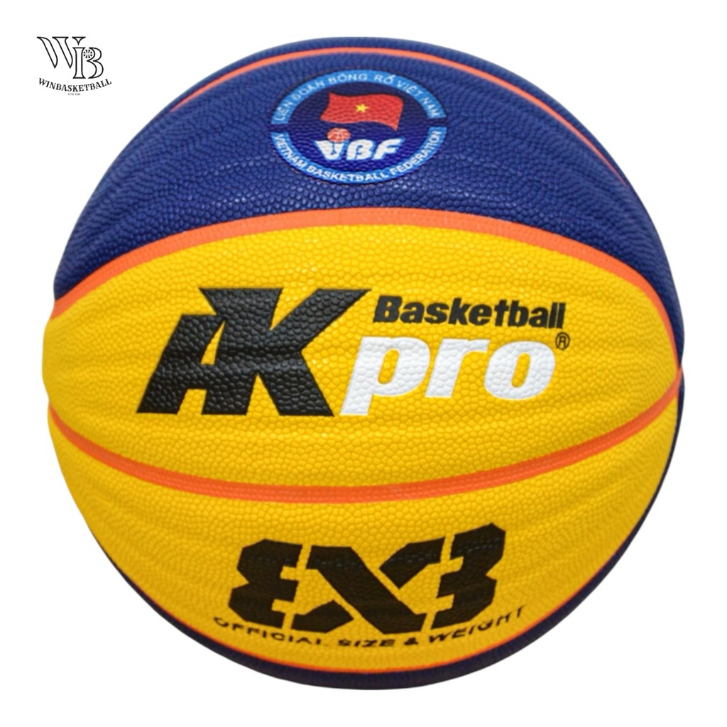 Bóng rổ AKpro 3x3 - Tặng kim bơm - Chính hãng