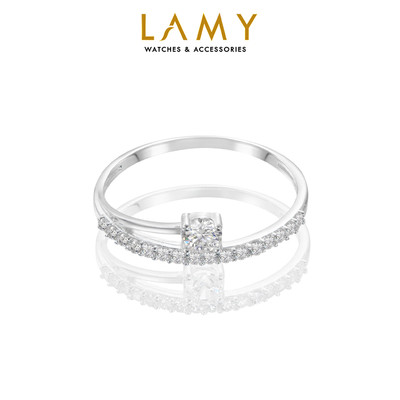 Nhẫn bạc nữ LAMY Fashionable Screw Cap Ring Silver 8337