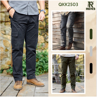  Quần kaki nam túi hộp The Rustico chất liệu cao cấp co giãn phong cách jogger trẻ trung QKK2503 