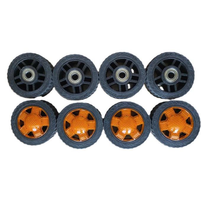 Bánh Xe thân cổng xếp inox, nhôm, cổng xếp sắt - trục 12mm