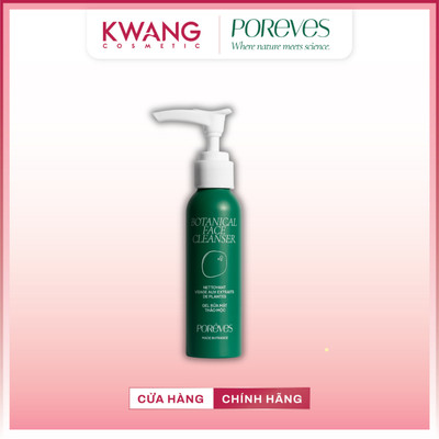 Gel rửa mặt Porêves Botanical Face Cleanser Làm Sạch Sâu Dịu Nhẹ Cho Mọi Loại Da 50ml